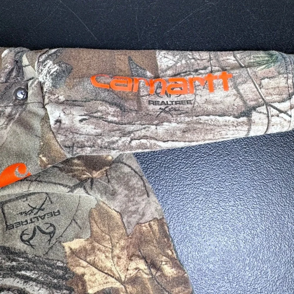 Carhartt Kids Realtree Xtra Camo Long Sleeve Bodysuit Brown Orange 9M RN13706